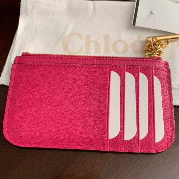 NWT Chloe Drew Card Case, Fuschia Rose - Picture 5 of 8